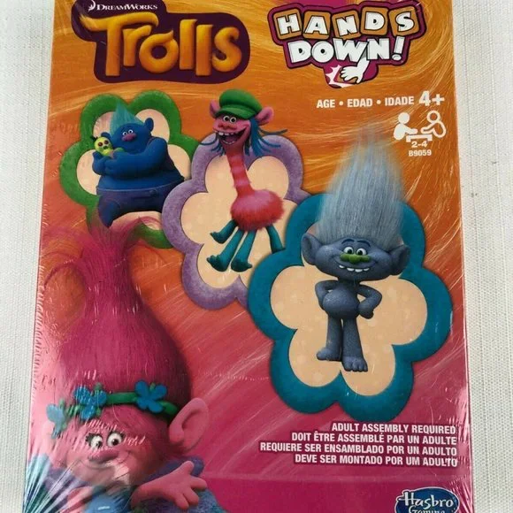 DreamWorks Trolls HANDS DOWN Game New - Picture 1 of 6